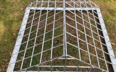 Square Trash Racks Prevent Large Debris From Entering A Spillway