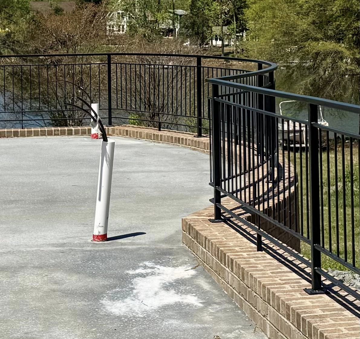 Railing for Commercial Business Driveway